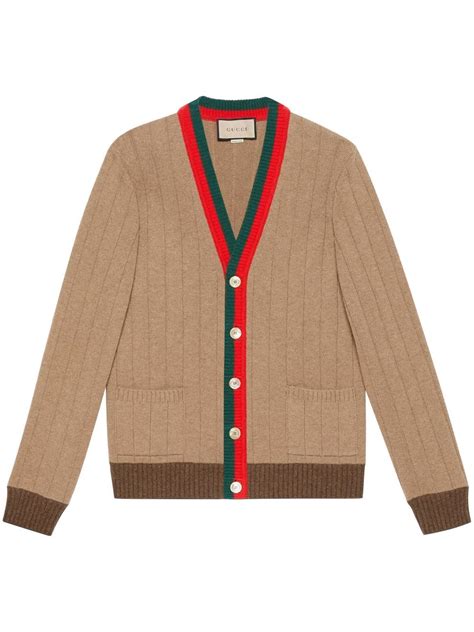 gucci inspired knit cardigan|gucci web cardigan.